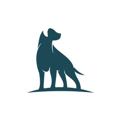 dog pet logo design vector
