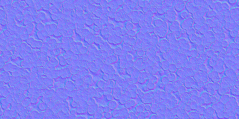 Seamless Styrofoam XPS extruded polystyrene foam normal map background texture. Fragile insulated delivery packaging repeat pattern. Realistic 8k height or bump mapping material shader 3D rendering.