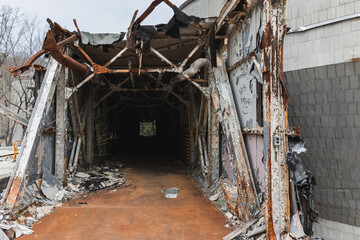 abandoned factory building