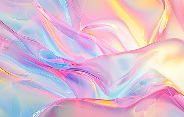 an abstract background featuring a colorful, swirling wave pattern with elements of light, texture, and motion, depicted in bright blues and other vivid co
