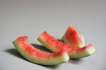 Watermelon that has been eaten
