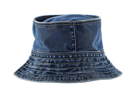 Denim hat, cut out - stock png.