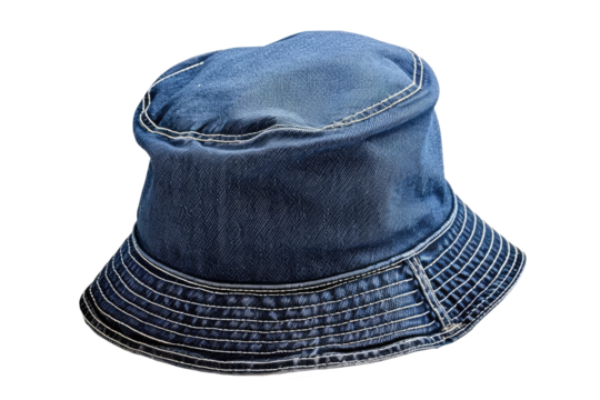 Denim hat, cut out - stock png.
