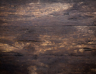 Wood texture. Dark brown wood. Wooden table