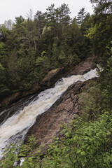 waterfall in the mountains