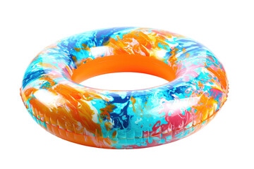 Inflatable swim ring, cut out - stock png. - obrazy, fototapety, plakaty