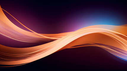 Abstract geometric background, technological lines background and light effects, 3D rendering