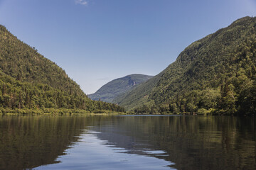 Lake in the mountains in summer