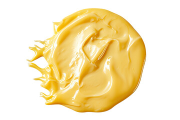 Circular processed cheese, cut out - stock png.