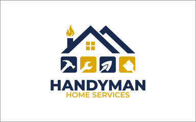 Illustration vector graphic of construction, home repair, renovation, and building concept logo design template