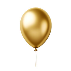 Golden Balloon on transparent background PNG image