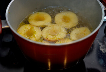 cooking peaches