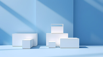 Modern round product advertising podium, booth, stage, product background, promotional event background