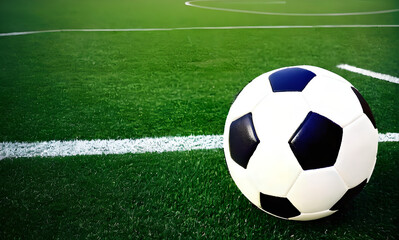 soccer ball in the stadium, soccer games around the world, adult children playing on a green lawn, a soccer ball waiting for fans and players, a game lawn green stadium, fans' favorite competitions