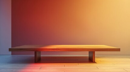 Podium in the background. Studio podium for product advertising. Stage stand. Blank podium. Display platform