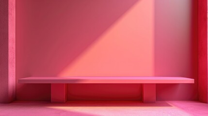 Podium in the background. Studio podium for product advertising. Stage stand. Blank podium. Display platform