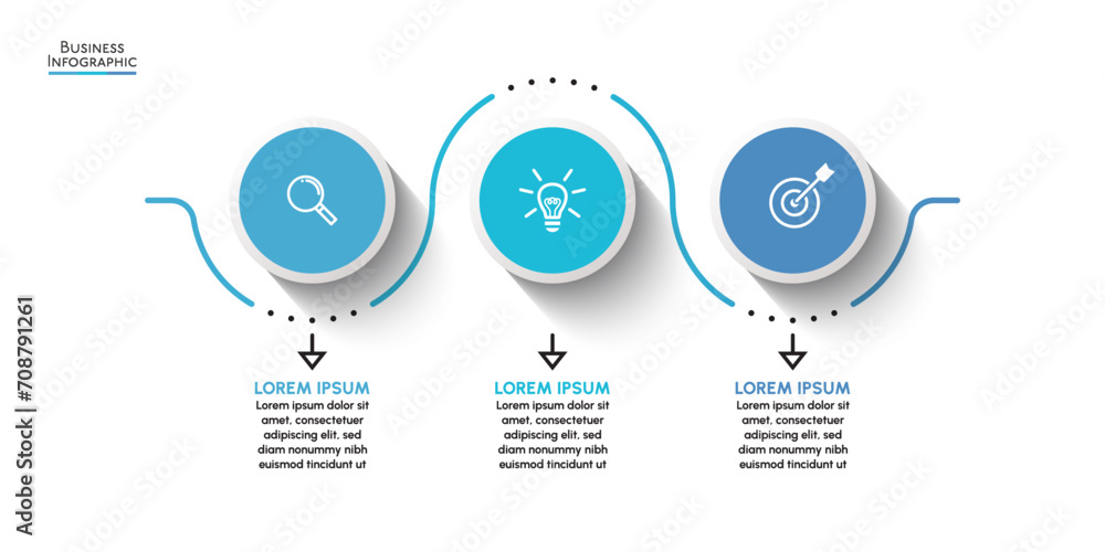 Wall mural business data visualization. timeline infographic icons designed for abstract background template mi