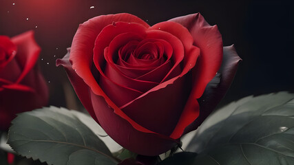 Delicate Devotion: A Single Rose Unfolds Its Love