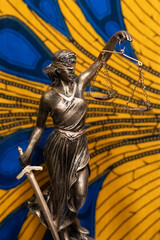 Fototapeta premium Lady Justice With African Symbolism