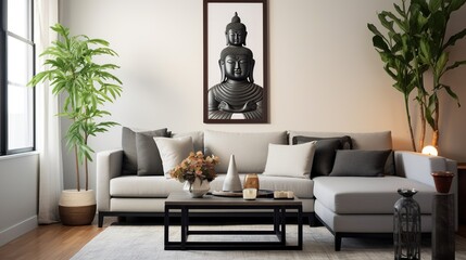 Modern living room elegant interior design 