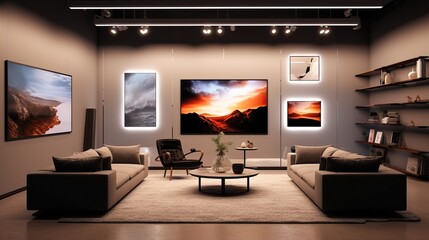 Modern elegant living room interior design 