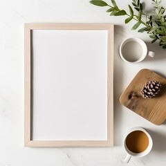 Picture Frame on Table With Coffee