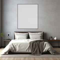 Spacious Bedroom With King-Size Bed and Wall Art