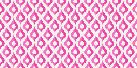 Elegant, luxurious, pink geometric seamless pattern, perfect for wallpaper, wrapping paper, fabric and ornaments