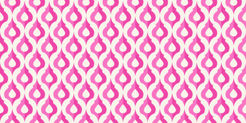 Elegant, luxurious, pink geometric seamless pattern, perfect for wallpaper, wrapping paper, fabric and ornaments