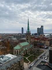 Aerial view of the Church in Toronto