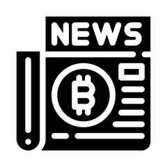 newspaper glyph icon