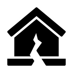 earthquake glyph icon