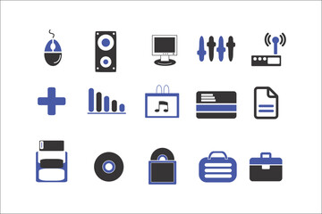 Professional Business Icons Collection for Elegant Designs