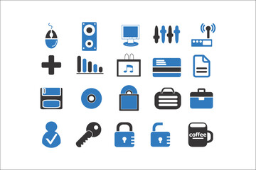 Professional Business Icons Collection for Elegant Designs