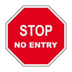 Panneau STOP  Entrée Interdite