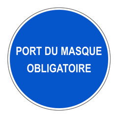 Port du masque  obligatoire