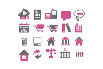 Professional Business Icons Collection for Elegant Designs