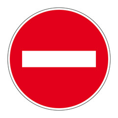 Panneau sens interdit