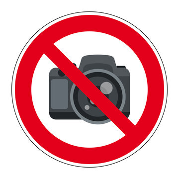 Panneau photos interdites