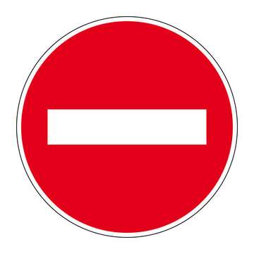 Panneau sens interdit