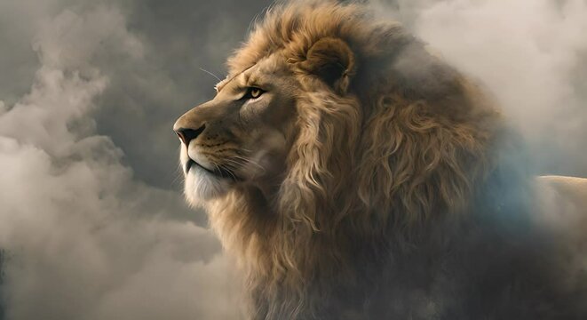 Witness the King Christ, Lion of Judah, Emerging in Divine Glory and Sacred Smoke.  Video.