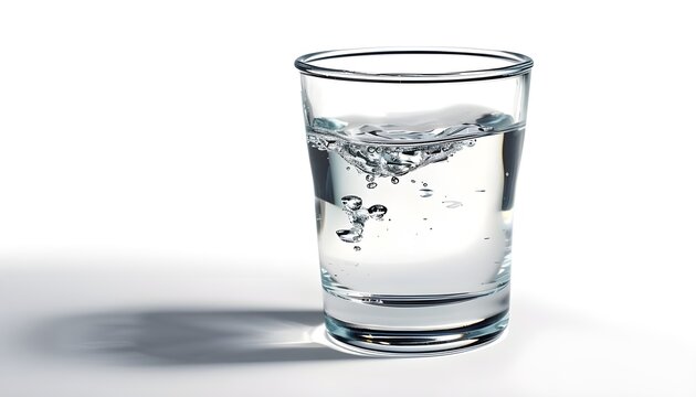 Water glass isolated with clipping path included