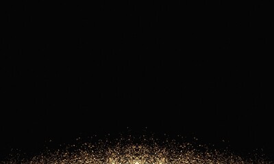 gold glitter rectangle luxury color frame border black background
