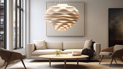 Modern sophisticated living room interior
