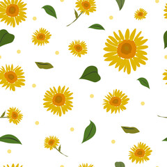 Seamless pattern with floral background.
