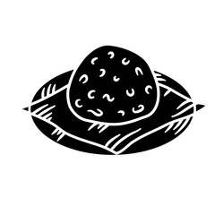 Rice Angkringan Icon Style Vector Illustration 