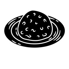 Rice Angkringan Icon Style Vector Illustration 