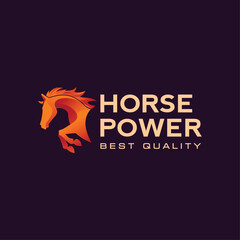 Race Horse logo esign vector