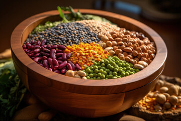 Various Legumes as Source of Vegetable Protein. Concept of Replacing Meat with Legumes