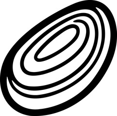 Fluid shape vector illustration. Liquid pattern silhouette design element